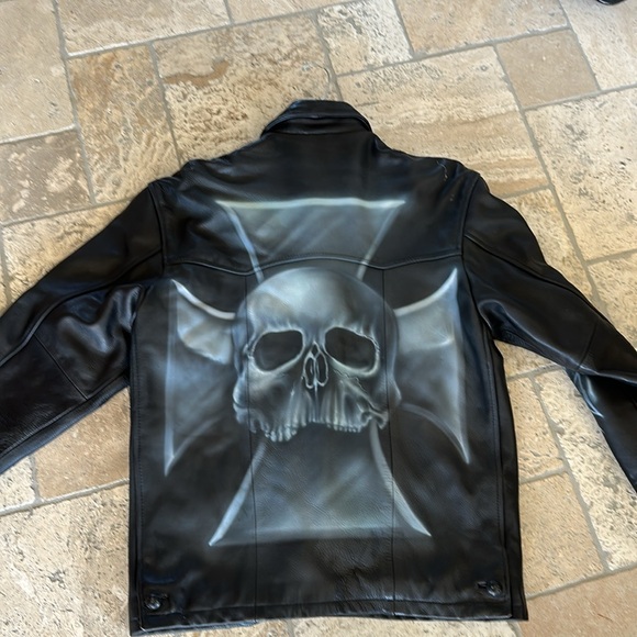 Vintage Leather coat jacket field coat - Picture 6 of 11